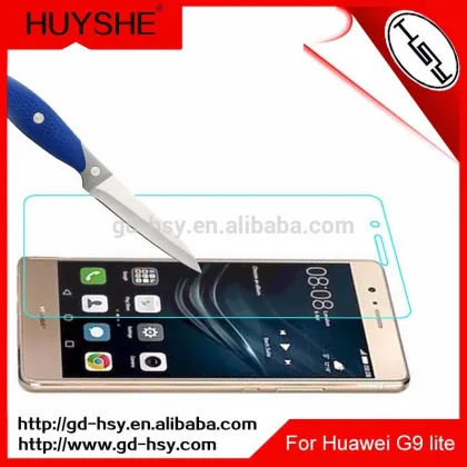 HUYSHE mobile phone accessories for Huawei G9 lite tempered glass screen protector for Huawei G9 lite