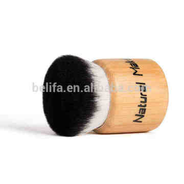 Belifa New design beauty makeup wooden handle kabuki brush with a small case