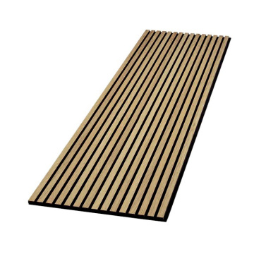 Acoustic Panels: Akupanel Natural Veneer Oak, Wooden Slats with Wool - Enhancing Sound and Style