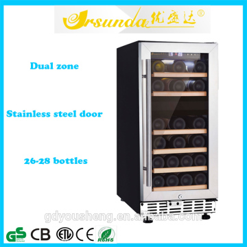 28 bottles cooler home appliances mini fridge fan cooling system wine chiller
