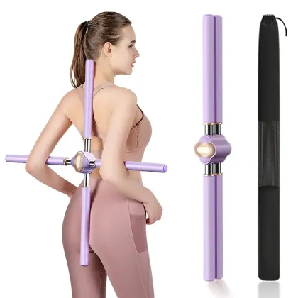 Yoga Sticks: Stretching Posture Tool for Humpback Correction, Stretchable Back Brace for Kids and Women