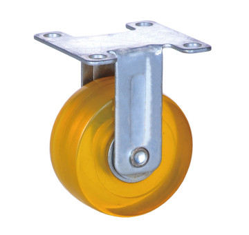fixed caster with PVC wheel