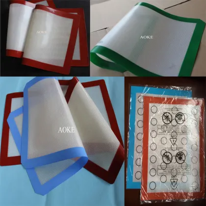 Silicone non-stick baking mat fiberglass silicone baking mat silicone fiberglass baking mat