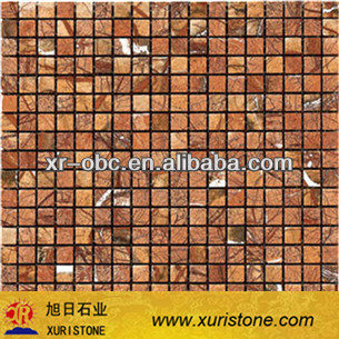 natural popular red marble mosaic floor tile