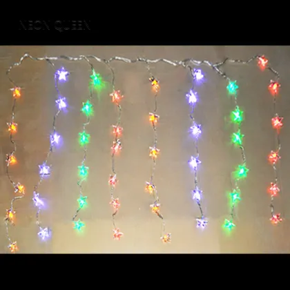 Snowing Icicle Lights: Christmas Lights Icicle Outdoor Holiday Decoration