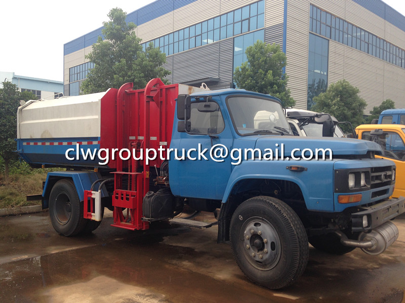 Dongfeng 153 14CBM Hydraulic Lifter شاحنة القمامة