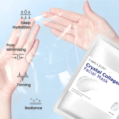 Korean Bio Deep Collagen Moisturizing Face Mask Sheets for Private Label Skincare