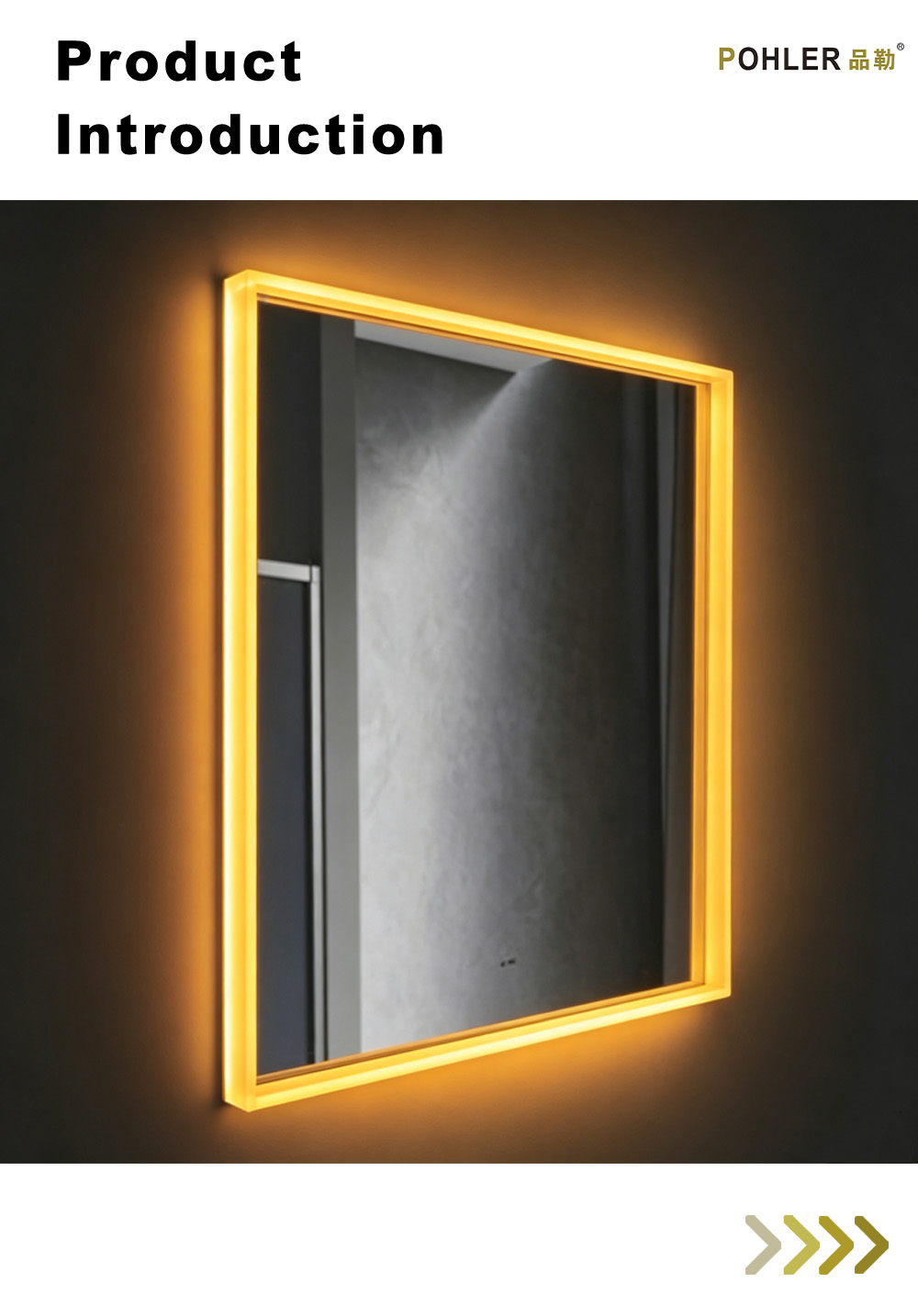 D005 Neon Rim LED Smart Mirror X