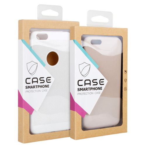 Window Plastic Hook Box Custom Phone Case Packaging