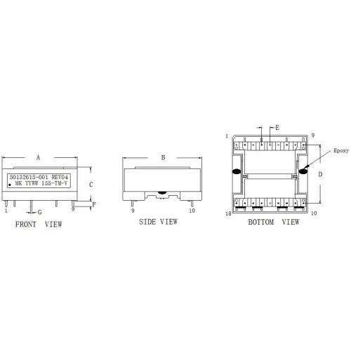 EPC46 2.0VA ورودی 230VSTEP پایین ترانسفورماتور