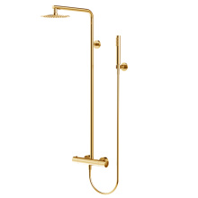 Exposed Shower System Rain Wall Gold Shower Systems Manufactory