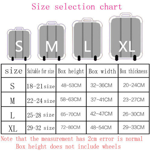 Travel Accessories Luggage Cover Suitcase Protection Set Baggage Dust Cover Trunk Set Trolley Case Elasticity Bulldog Pattern
