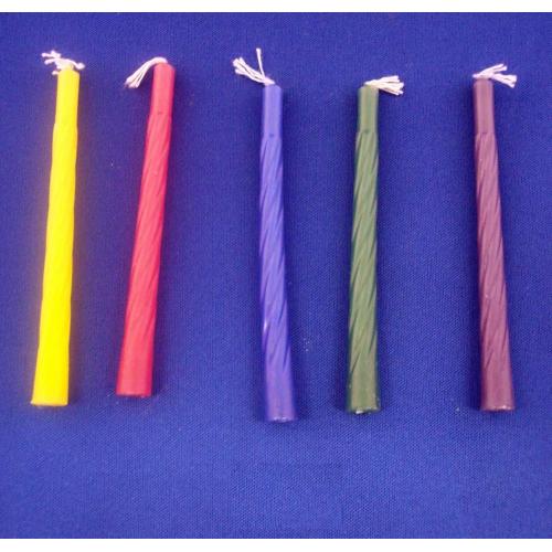 Colorful Chanukkah Candles for The Jewish