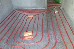 Floor heating mesh