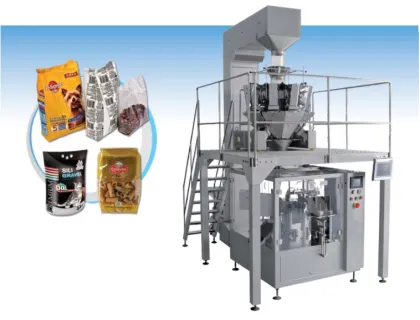 Vertical Puffed Food Rotary Packaging Machine