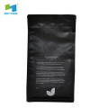 stand up pouch recyclable resealable ziplock coffee bag with zipper and valve
