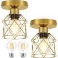 Farmhouse Semi Flush Mount Ceiling Light