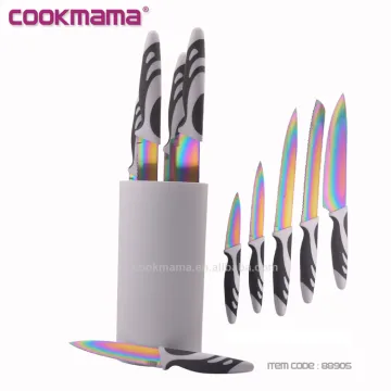 5pcs Coating Knife Set with Multifunction Knife Block