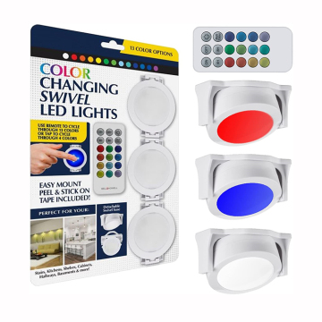 Zdalne sterowanie RGB obrotowe światła LED: bezprzewodowe roztwory oświetlenia kolorów
