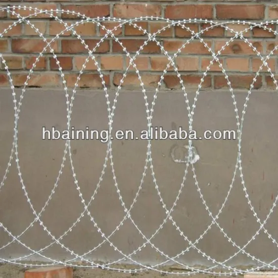 concertina type razor barbed wire mesh