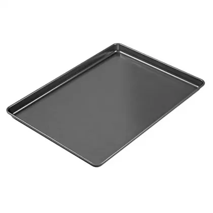 Black carbon steel cookies biscuits tray sheet pan