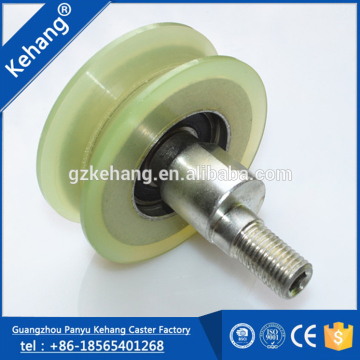 Custom PU V groove pulley wheel with bearing for Ceramic Machine