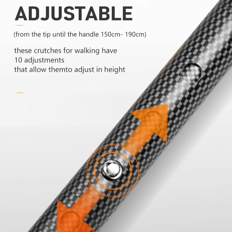 High-End Carbon Fiber Luxury Wooden Wooden Cane Elderly Outdoor Rehabilitation Medical Foldable Height-Adjustable Walking Stick2