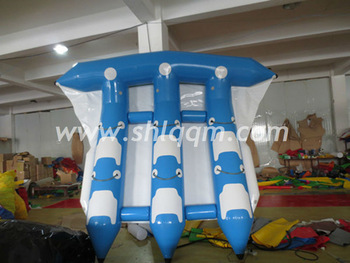 Funny inflatable flying fish towable on water for sale