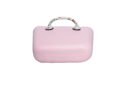 retail pink candy color young lady travel handbags