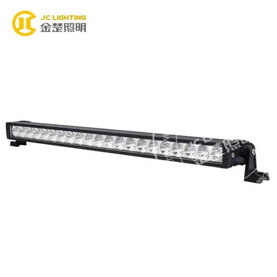 Single row 12v waterproof 23inch led light 63w led work light bar for offroad trailers