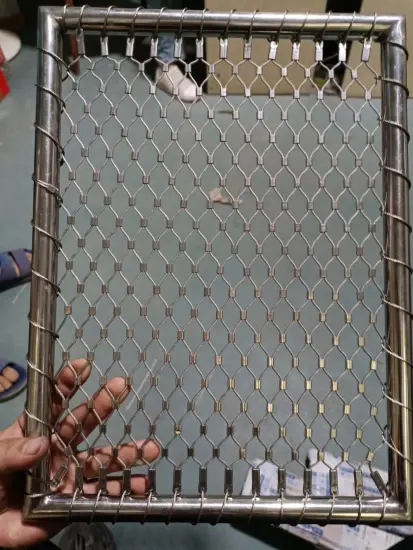 316L ss wire rope mesh/cable mesh /zoo animal safety protect mesh fencing for sale