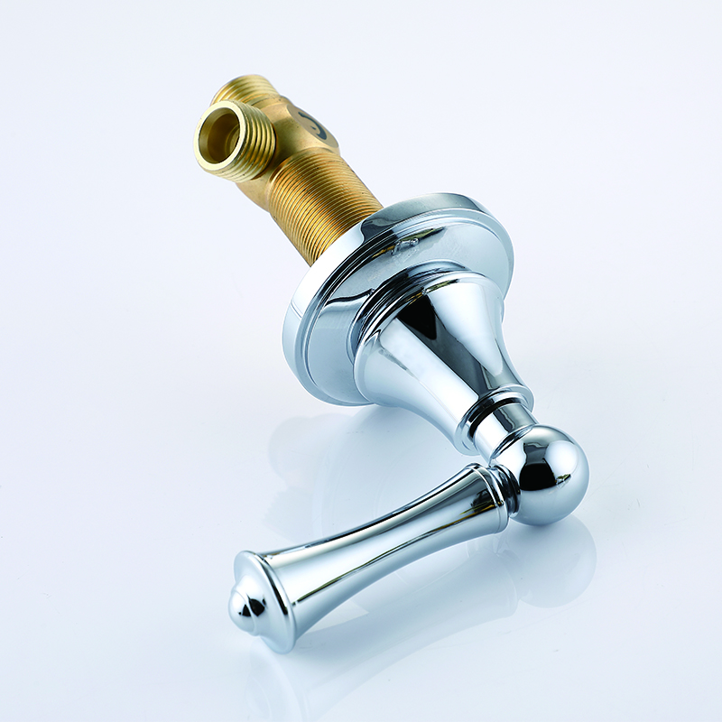 Deck Mount Solid Brass Bathroom Sink Faucet