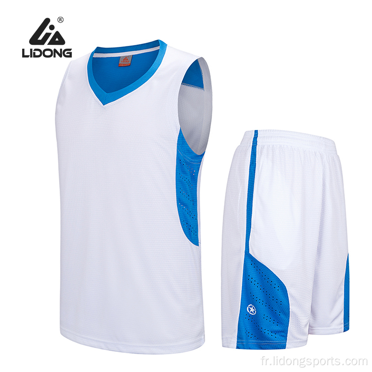 Uniforme de basket-ball jaune du logo personnalisé à bas prix