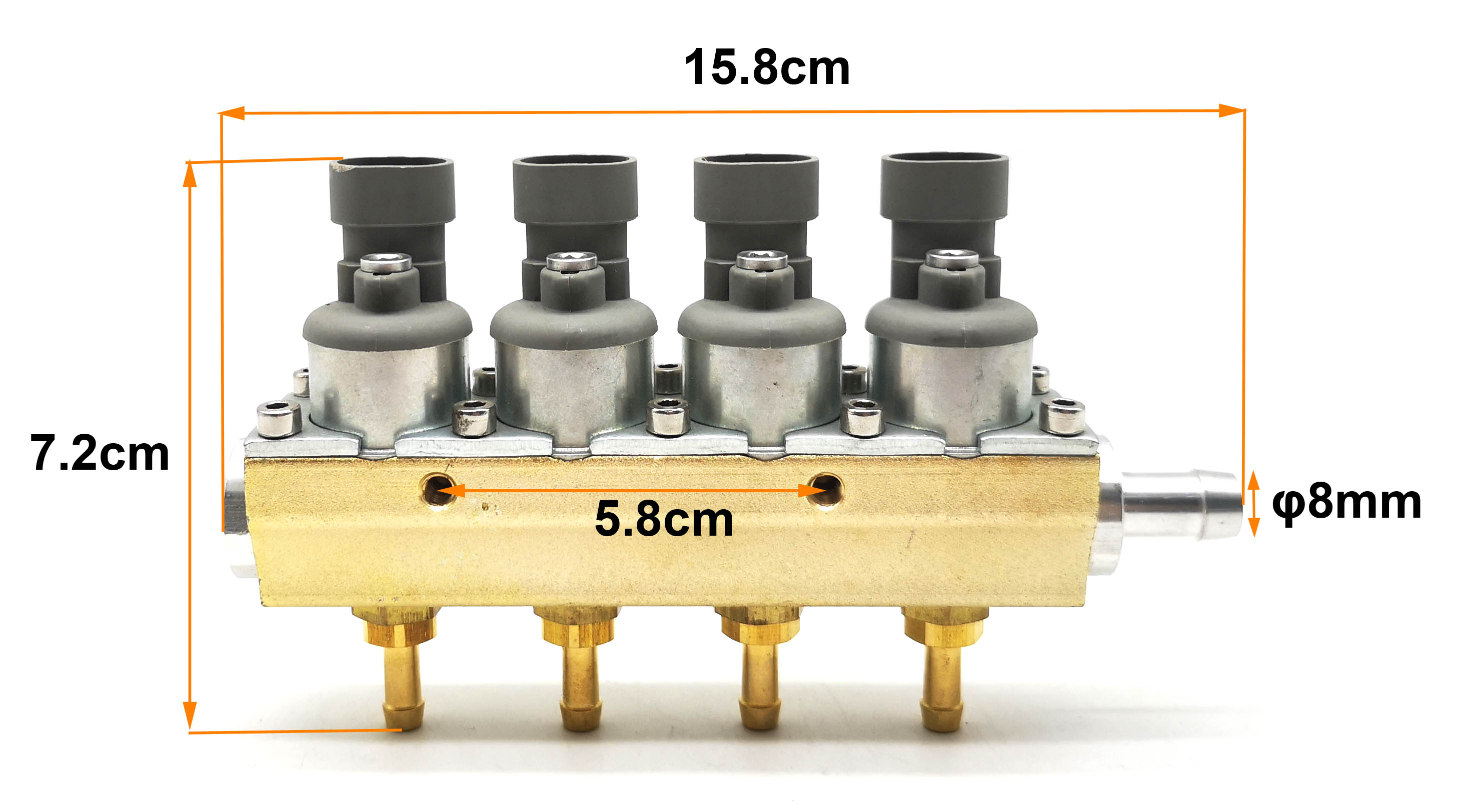 2 Ohm 4 Cylinder IG7 Dakota Rail Injector