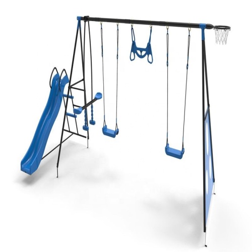 Kinder im Freien Spielplatz Gartenrutsche und Swing-Set