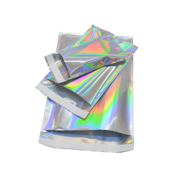 Borsa mylar olografica con nastro a auto-parto
