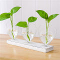 Creative green radish plant glass vase flower pot small fresh living room office desktop decoration plant container