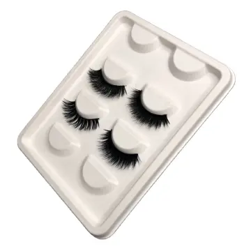 Pulp Moulding Sugarcane Paper Eco Eyelash Tray Packaging