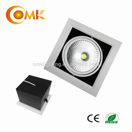 Recessed Anti-glare 30W grille downlight for office grill lighting