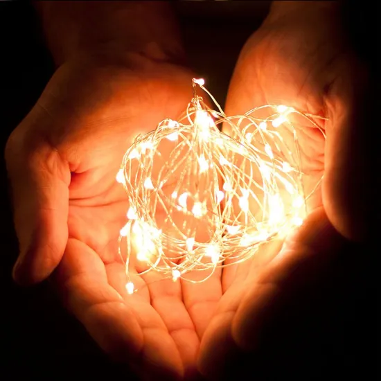 Warm White Colored LED Indoor Outdoor String Lights