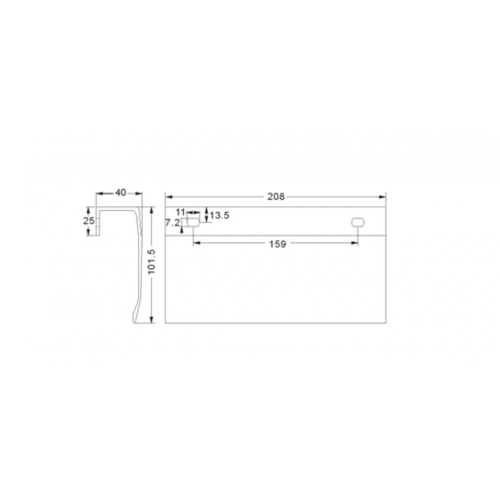 ALUMINIUM SWING DOOR PULL HANDLE