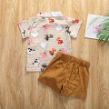 Summer Toddler Kids Baby Boy Animal Print Shirt Top Short Pants Outfits Clothes 2PCS Set