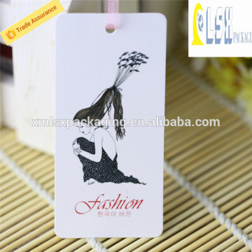 fast delivery and accept custom order hangtag, paper hand tag for clothing