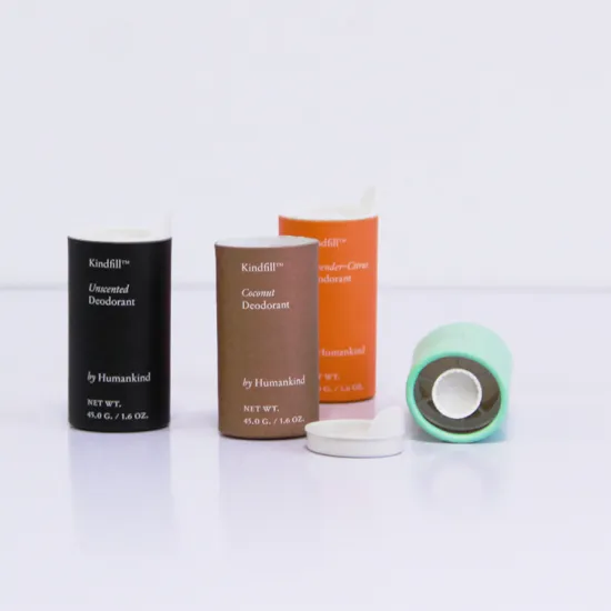 Customized push paper tube deodorant empty packaging