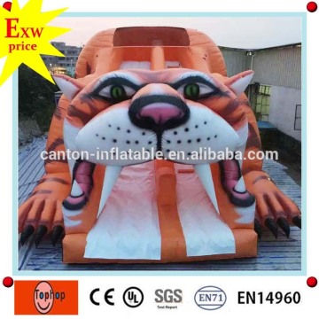 guangdong inflatable manufacturer commercial grade home used tiger inflatable slide hire for rent for sale
