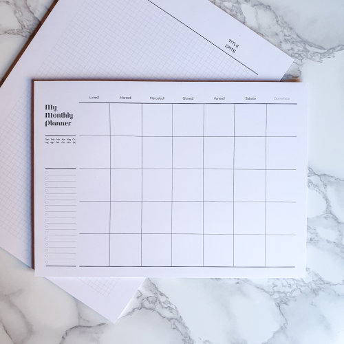 Daily Calendar Planner Undated Monthly Desk Calendar Planner Pad Manufactory