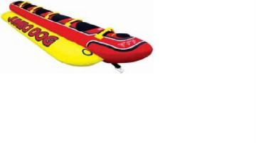 Inflatable water ski 4 person banana tube