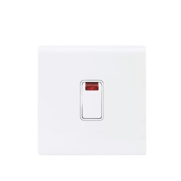 Διακόπτης διπλού πόλου 20A250V με διακόπτη Neon 86x86mm