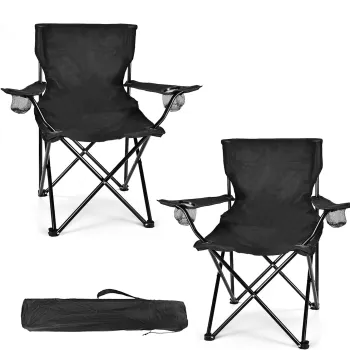 Custom Outdoor Folding Camp Chair with Carry Bag - Beach & Fishing