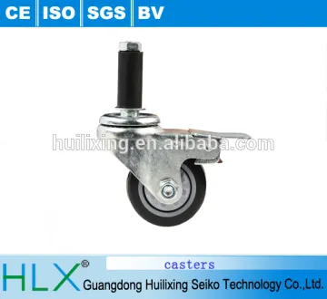 2-6inch 360 Degree Swivel Industrial Rubber Retractable Casters with Brake